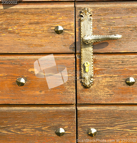 Image of  capronno  abstract     curch  closed wood italy  lombardy 