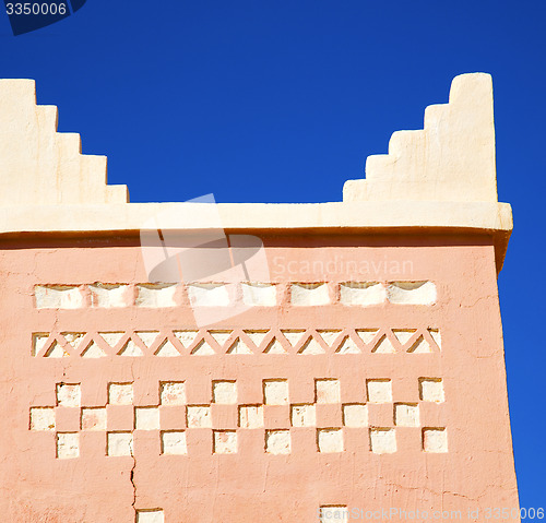 Image of todra  the history in maroc africa  minaret religion and  blue  