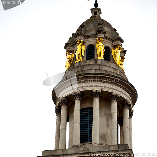 Image of old architecture in england london europe wall and history
