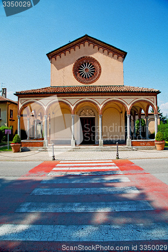 Image of beautiful old architecture in italy europe milan religion and su