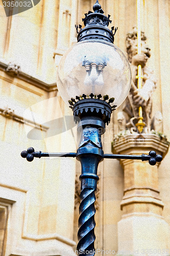 Image of europe in the wall of london lantern and abstract illumination