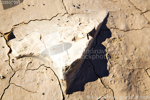 Image of brown dry sand in sahara rock stone and abstract