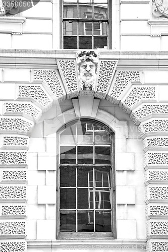 Image of old architecture in england london europe wall and history