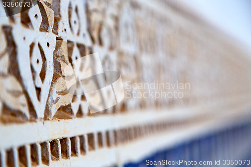 Image of line in   africa old tile   floor ceramic abstract