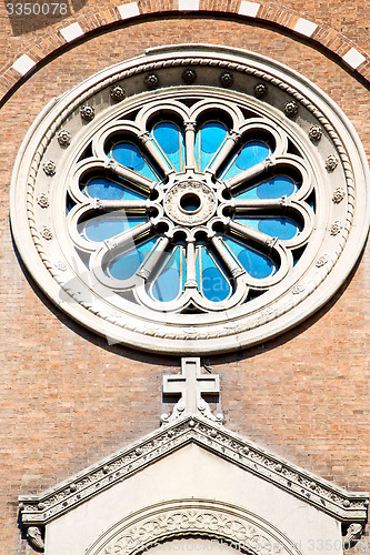 Image of beautiful old architecture in italy europe milan  