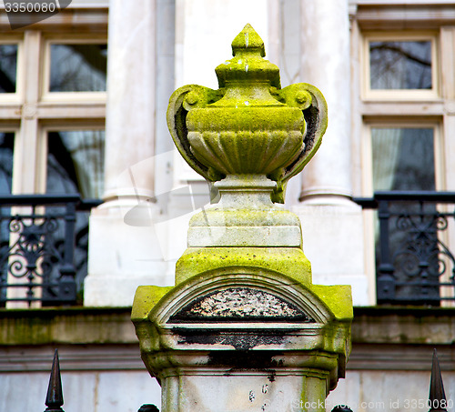 Image of old architecture in england london europe wall and history