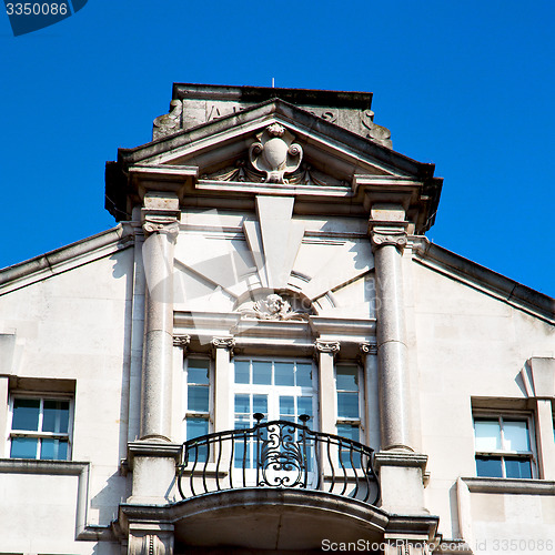 Image of old architecture in england london europe wall and history
