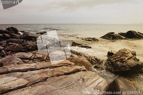 Image of island with rocks