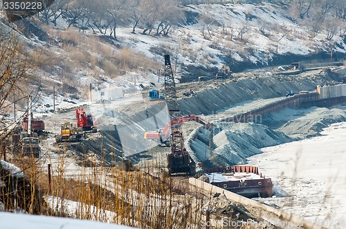 Image of Construction of pedestrian quay in Tyumen