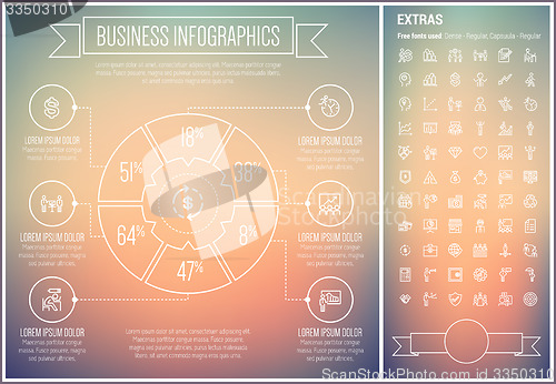 Image of Business Line Design Infographic Template