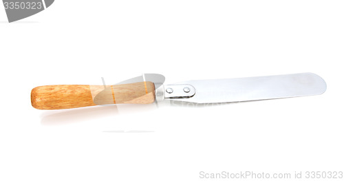 Image of Palette knife with a wooden handle