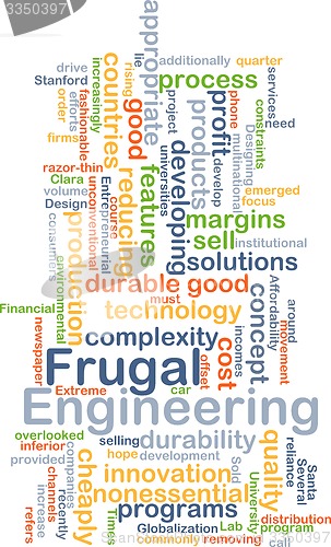 Image of Frugal engineering background concept