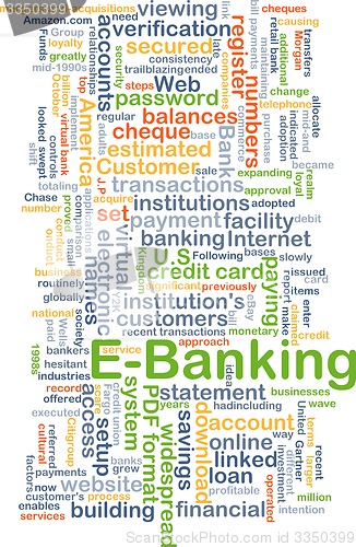 Image of E-banking background concept