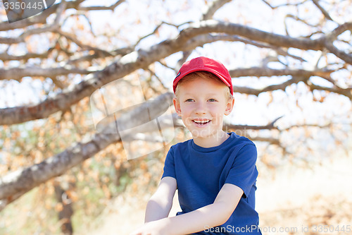 Image of little boy outside