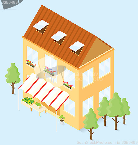 Image of Vector 3d Flat Isometric House