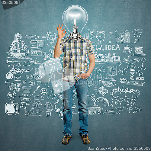 Image of Lamp Head Man Shows OK
