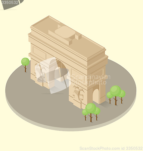 Image of Vector 3d Flat Isometric Monument