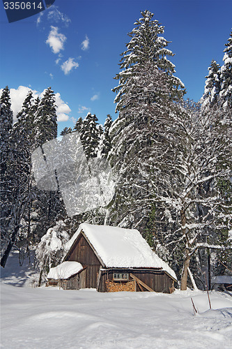 Image of Hut in snow 