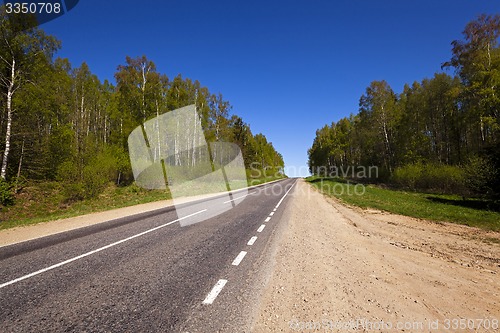 Image of the asphalted road  