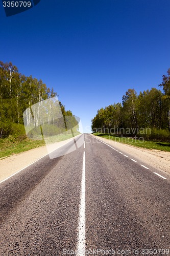 Image of the asphalted road  