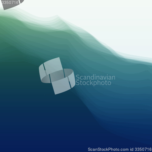 Image of Water Wave. Vector Illustration For Your Design. 