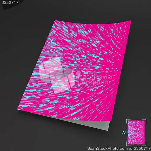 Image of A4 Business Blank. Abstract Background. Vector Illustration. 