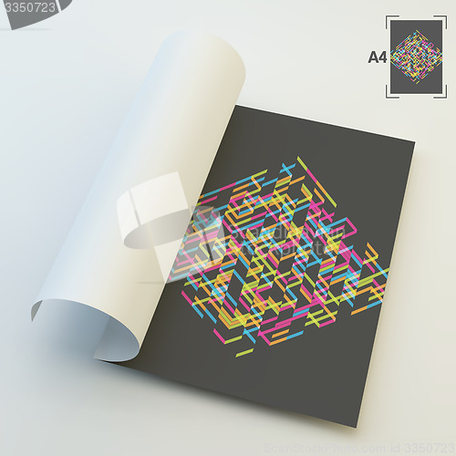 Image of A4 Business Blank. Abstract Vector Illustration. 