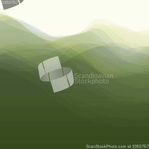 Image of Water Wave. Vector Illustration For Your Design. 