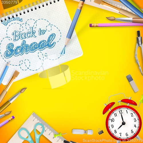 Image of Back to School template concept. EPS 10