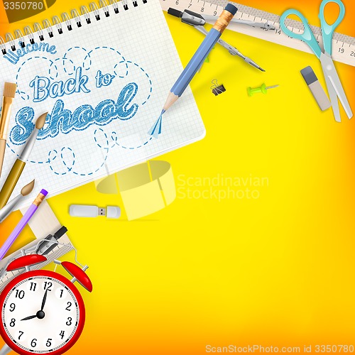 Image of Back to School template concept. EPS 10