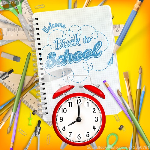 Image of Back to School template concept. EPS 10