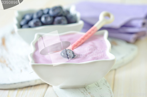 Image of blueberry and yogurt