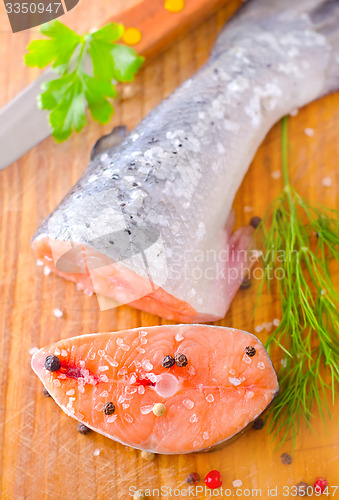 Image of raw salmon