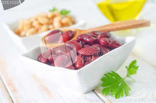 Image of red and white beans