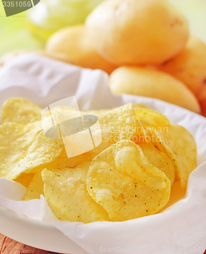 Image of chips from potato