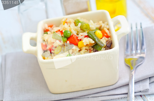 Image of rice with vegetable