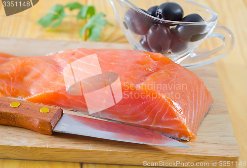 Image of raw salmon