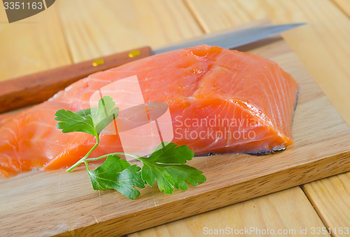 Image of raw salmon