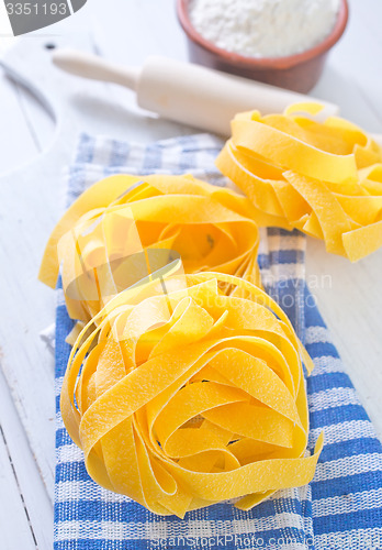 Image of raw pasta