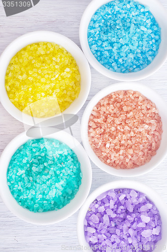 Image of color sea salt