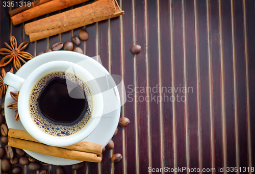 Image of coffee and aroma spice