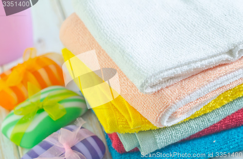 Image of color towels