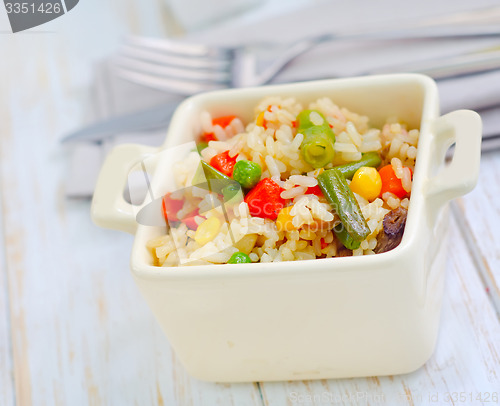 Image of rice with vegetable