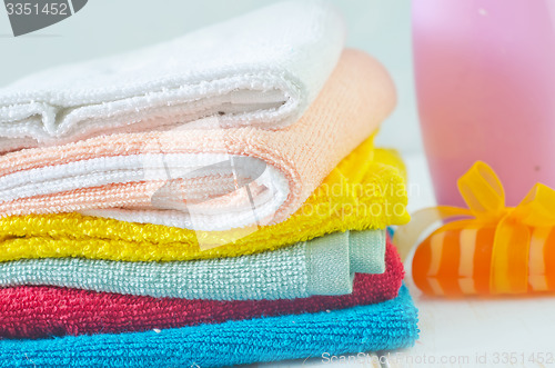 Image of color towels