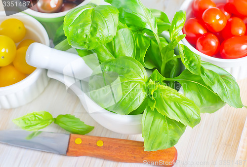 Image of basil and tomato