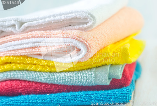 Image of color towels