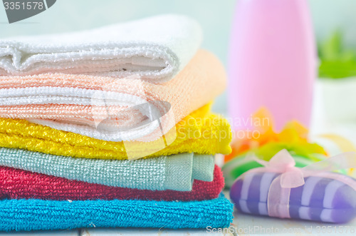 Image of color towels