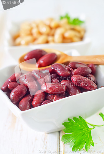 Image of red and white beans