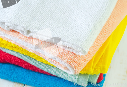 Image of color towels