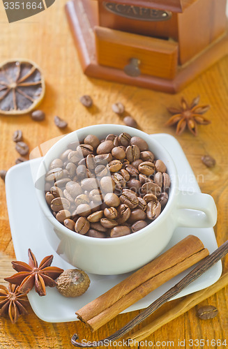 Image of coffee and aroma spice